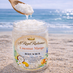 Coconut mango body scrub